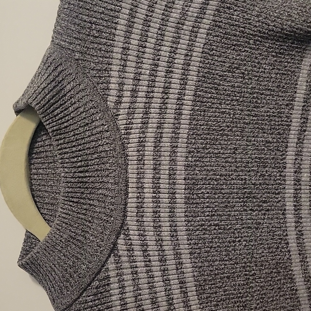 Karen Scott mock turtleneck ribbed sweater